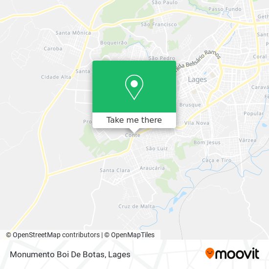 Monumento Boi De Botas map