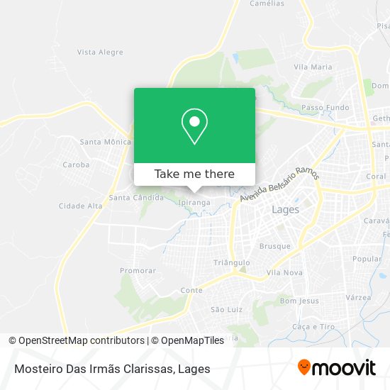 Mosteiro Das Irmãs Clarissas map