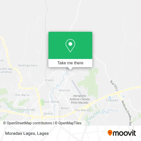 Moradas Lages map