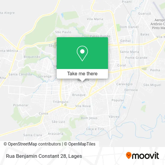 Rua Benjamin Constant 28 map