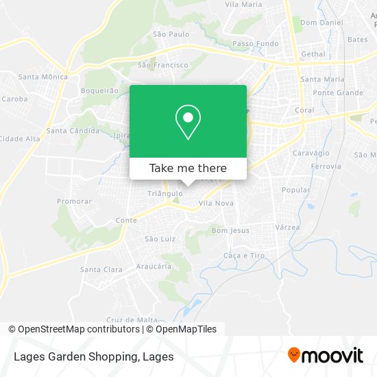 Lages Garden Shopping map