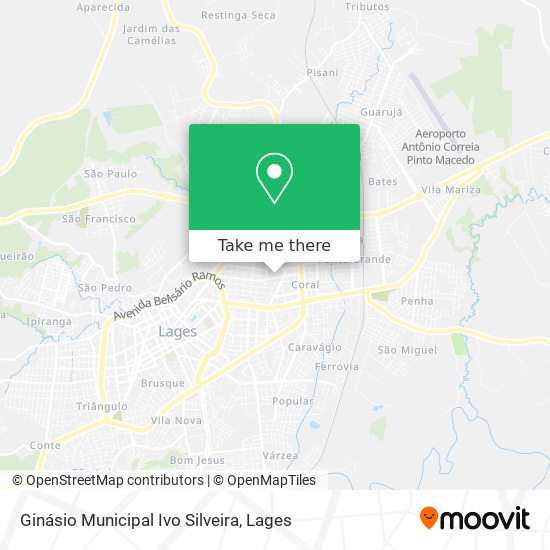 Mapa Ginásio Municipal Ivo Silveira