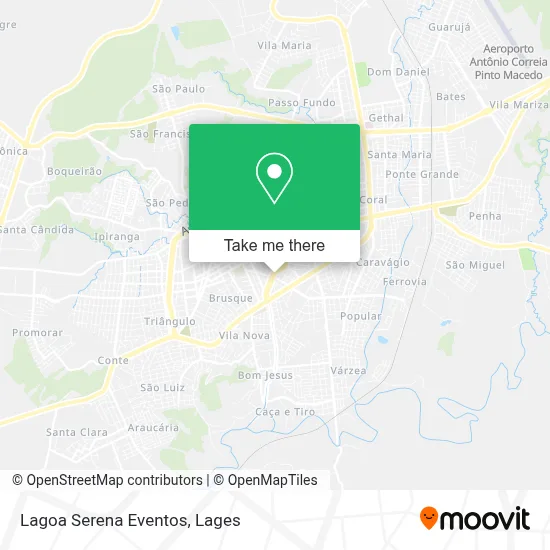 Lagoa Serena Eventos map