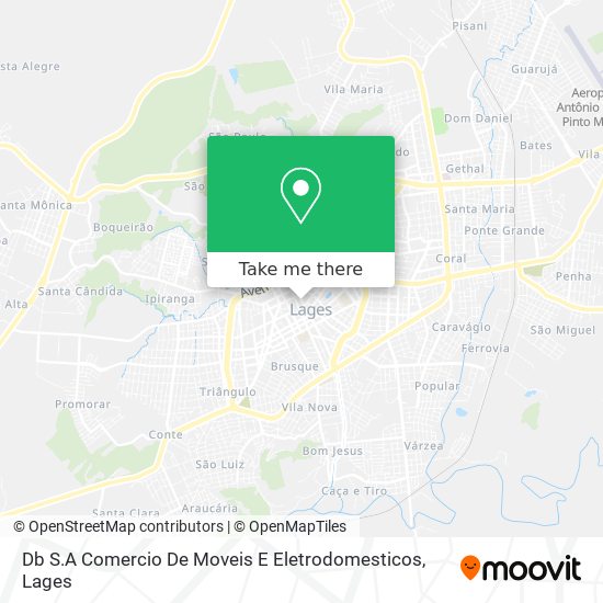 Db S.A Comercio De Moveis E Eletrodomesticos map