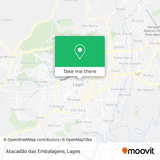 Atacadão das Embalagens map