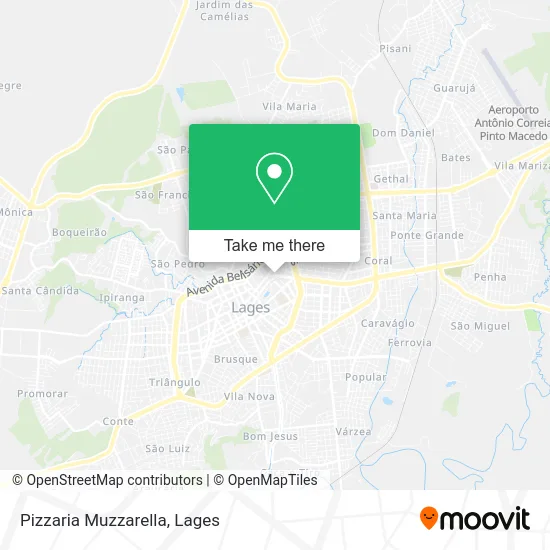 Pizzaria Muzzarella map