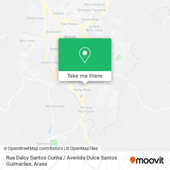 Rua Dalcy Santos Cunha / Avenida Dulce Santos Guimarães map