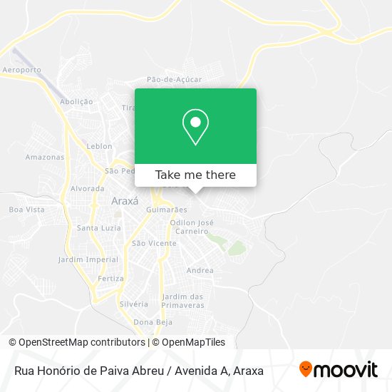 Rua Honório de Paiva Abreu / Avenida A map