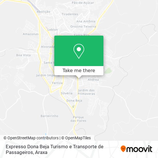 Expresso Dona Beja Turismo e Transporte de Passageiros map