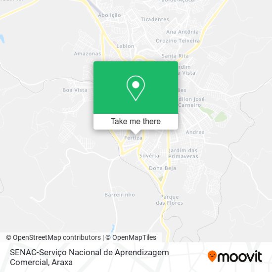 SENAC-Serviço Nacional de Aprendizagem Comercial map