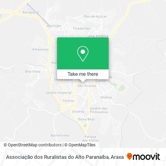 Associação dos Ruralistas do Alto Paranaíba map