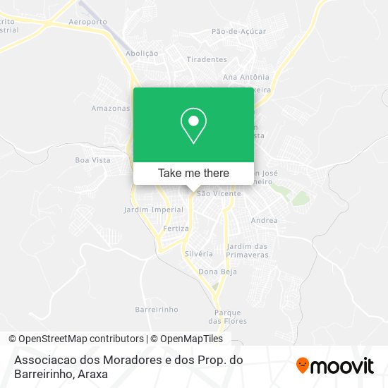Associacao dos Moradores e dos Prop. do Barreirinho map