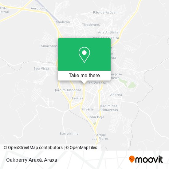Oakberry Araxá map