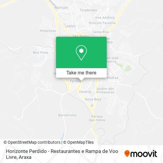 Horizonte Perdido - Restaurantes e Rampa de Voo Livre map
