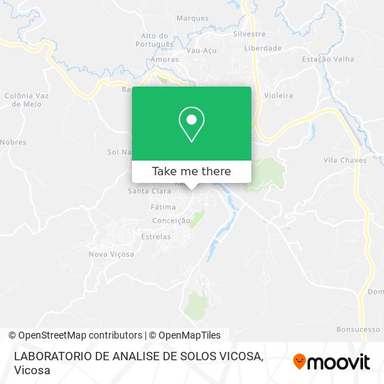 LABORATORIO DE ANALISE DE SOLOS VICOSA map