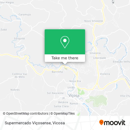 Supermercado Viçosense map