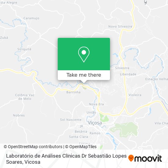 Laboratório de Análises Clínicas Dr Sebastião Lopes Soares map