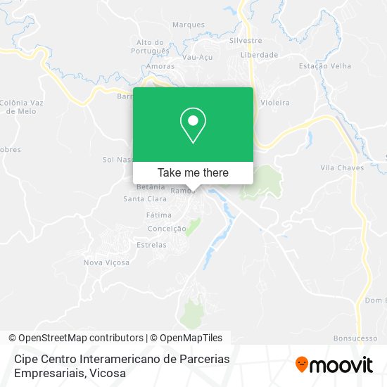 Cipe Centro Interamericano de Parcerias Empresariais map