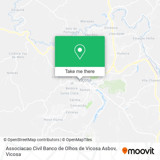 Associacao Civil Banco de Olhos de Vicosa Asbov map