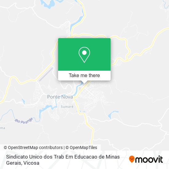 Sindicato Unico dos Trab Em Educacao de Minas Gerais map