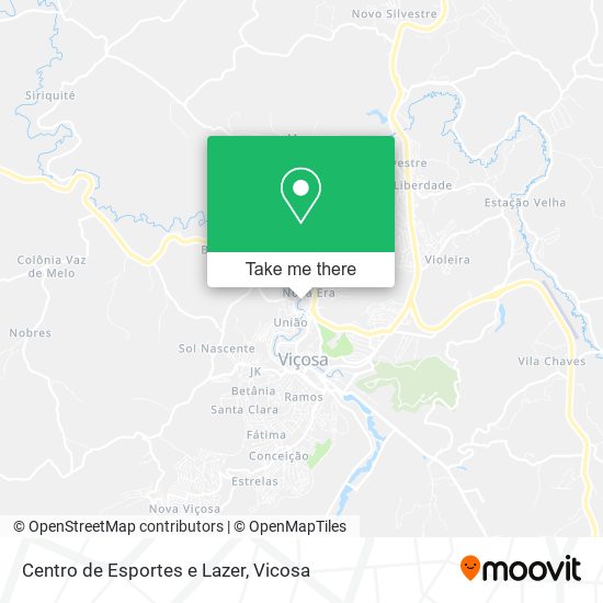 Centro de Esportes e Lazer map