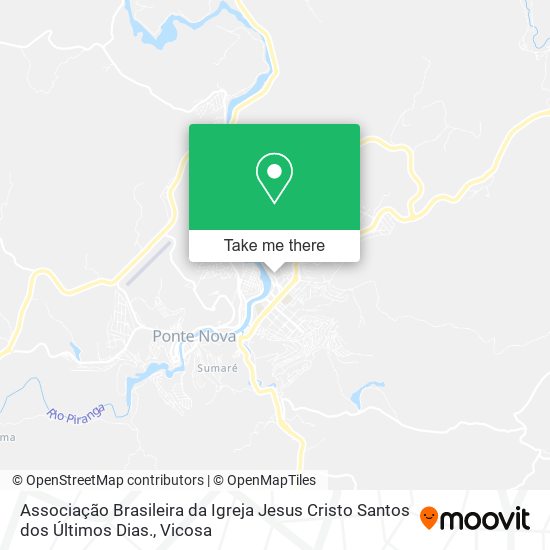 Mapa Associação Brasileira da Igreja Jesus Cristo Santos dos Últimos Dias.
