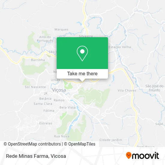 Rede Minas Farma map