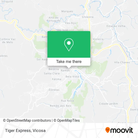 Tiger Express map