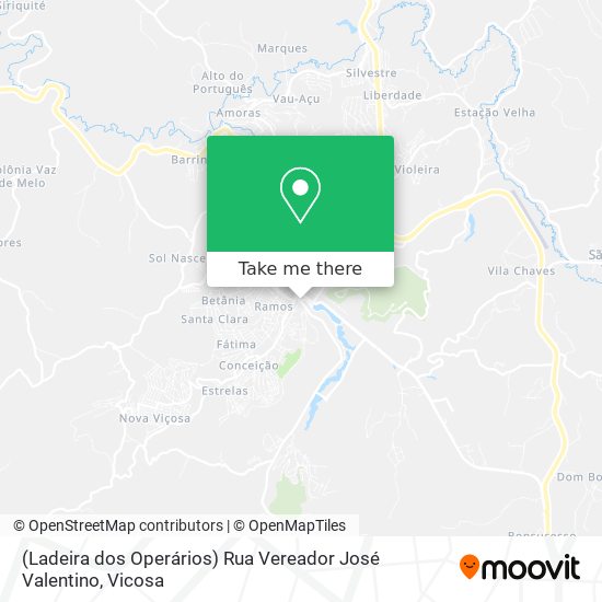 (Ladeira dos Operários) Rua Vereador José Valentino map