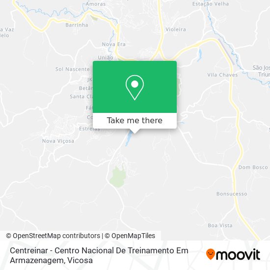 Mapa Centreinar - Centro Nacional De Treinamento Em Armazenagem