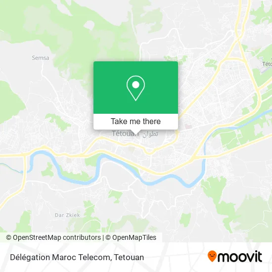 Délégation Maroc Telecom map