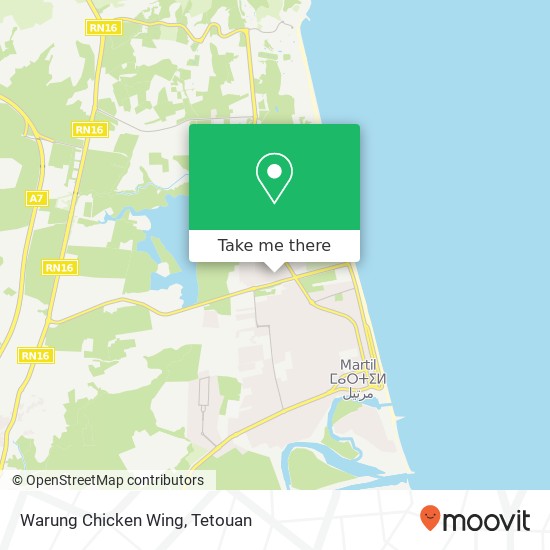 Warung Chicken Wing map