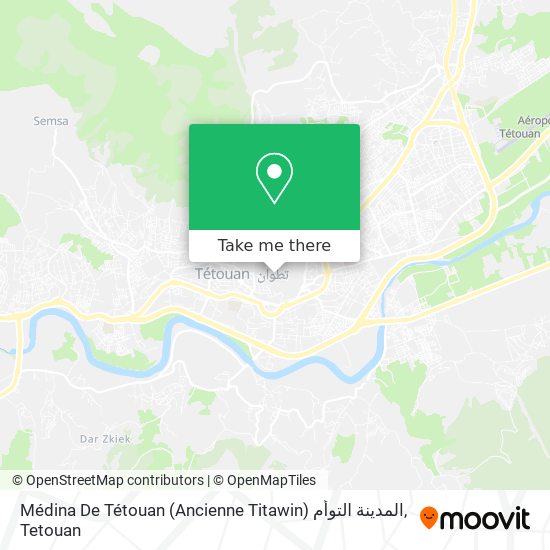 Médina De Tétouan (Ancienne Titawin) المدينة التوأم map