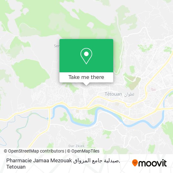 Pharmacie Jamaa Mezouak صيدلية جامع المزواق map