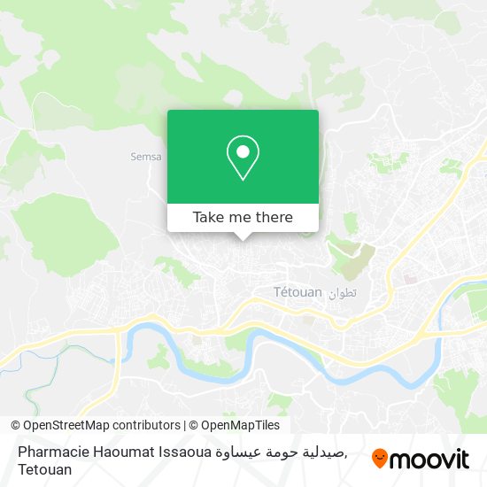 Pharmacie Haoumat Issaoua صيدلية حومة عيساوة map