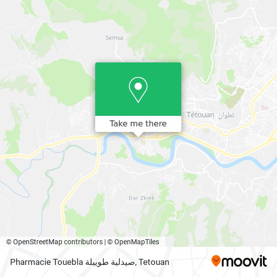 Pharmacie Touebla صيدلية طويبلة map