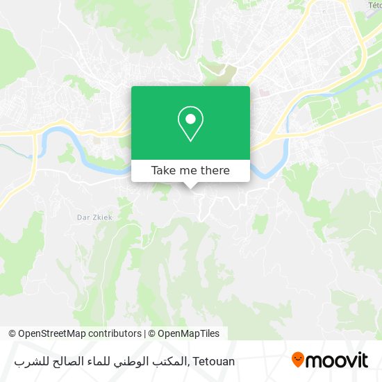 المكتب الوطني للماء الصالح للشرب map