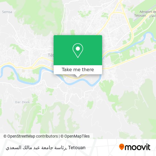 رئاسة جامعة عبد مالك السعدي map