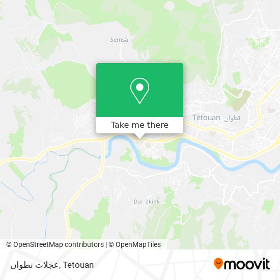 عجلات تطوان map