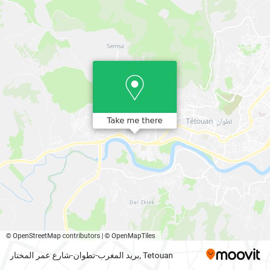 بريد المغرب-تطوان-شارع عمر المختار map
