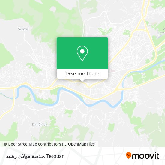 حديقة مولاي رشيد map