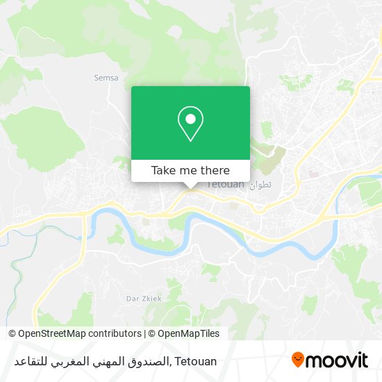 الصندوق المهني المغربي للتقاعد map