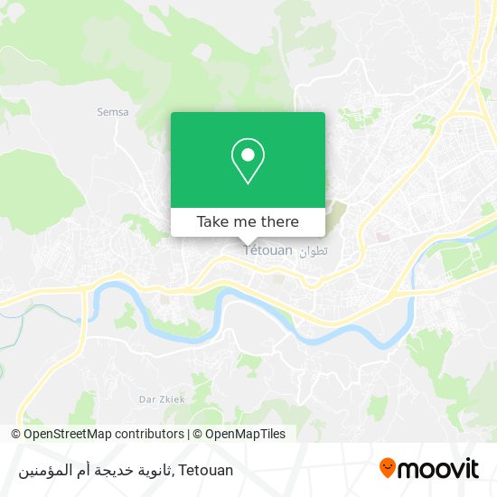 ثانوية خديجة أم المؤمنين map