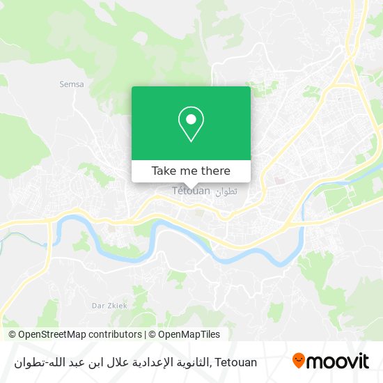 الثانوية الإعدادية علال ابن عبد الله-تطوان map