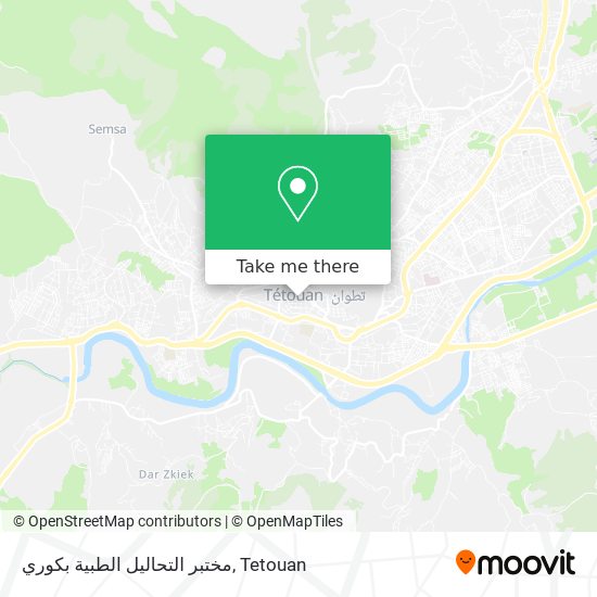 مختبر التحاليل الطبية بكوري map