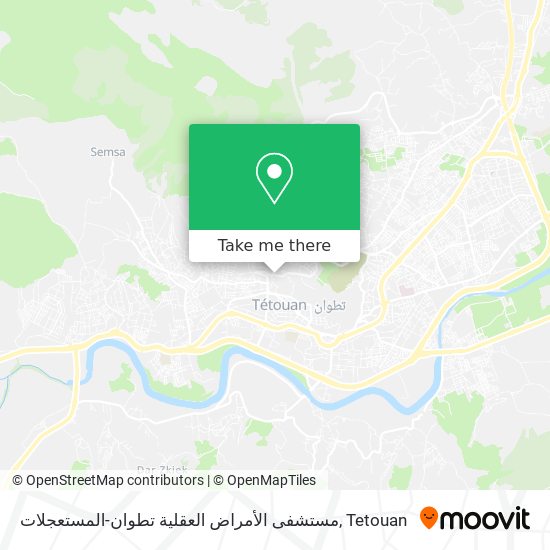 مستشفى الأمراض العقلية تطوان-المستعجلات map