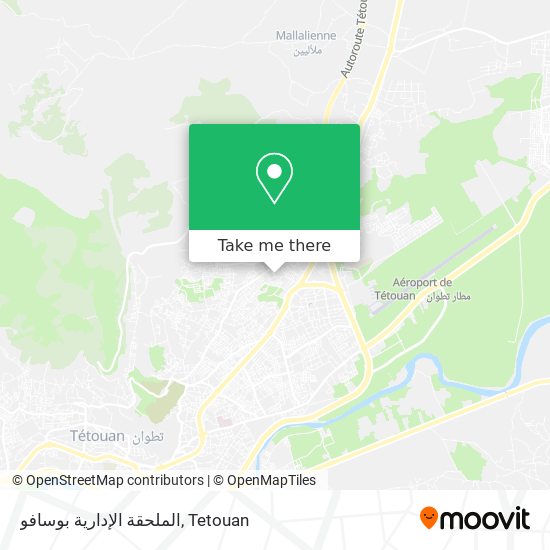 الملحقة الإدارية بوسافو map