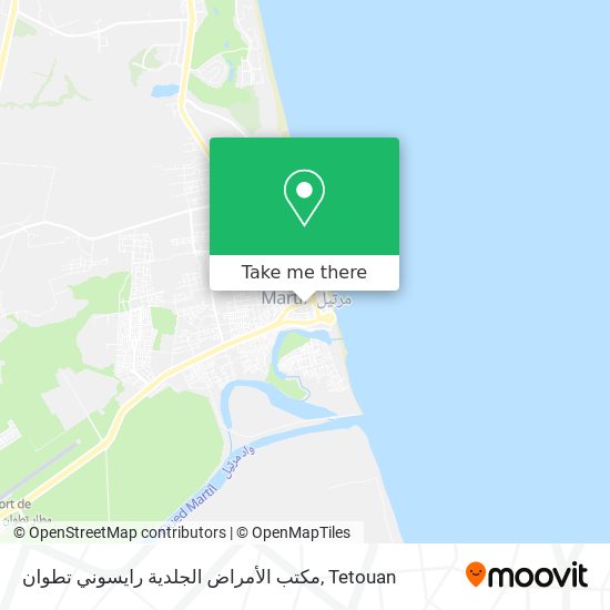 مكتب الأمراض الجلدية رايسوني تطوان map