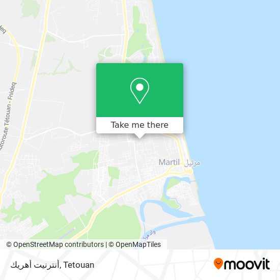 أنترنيت أهريك map