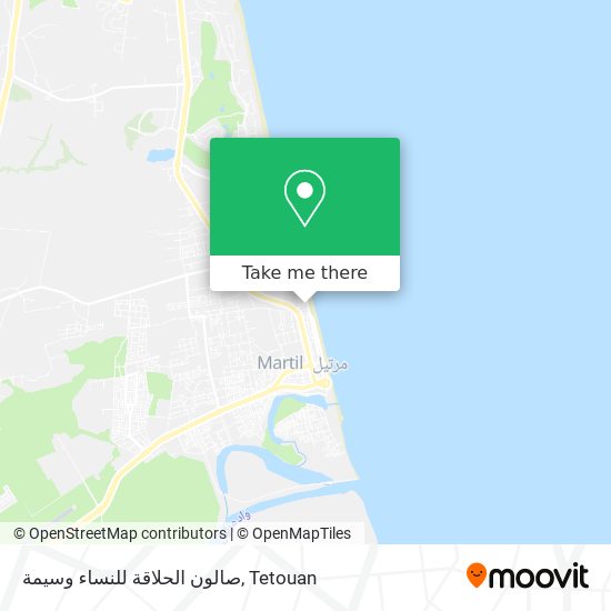 صالون الحلاقة للنساء وسيمة map